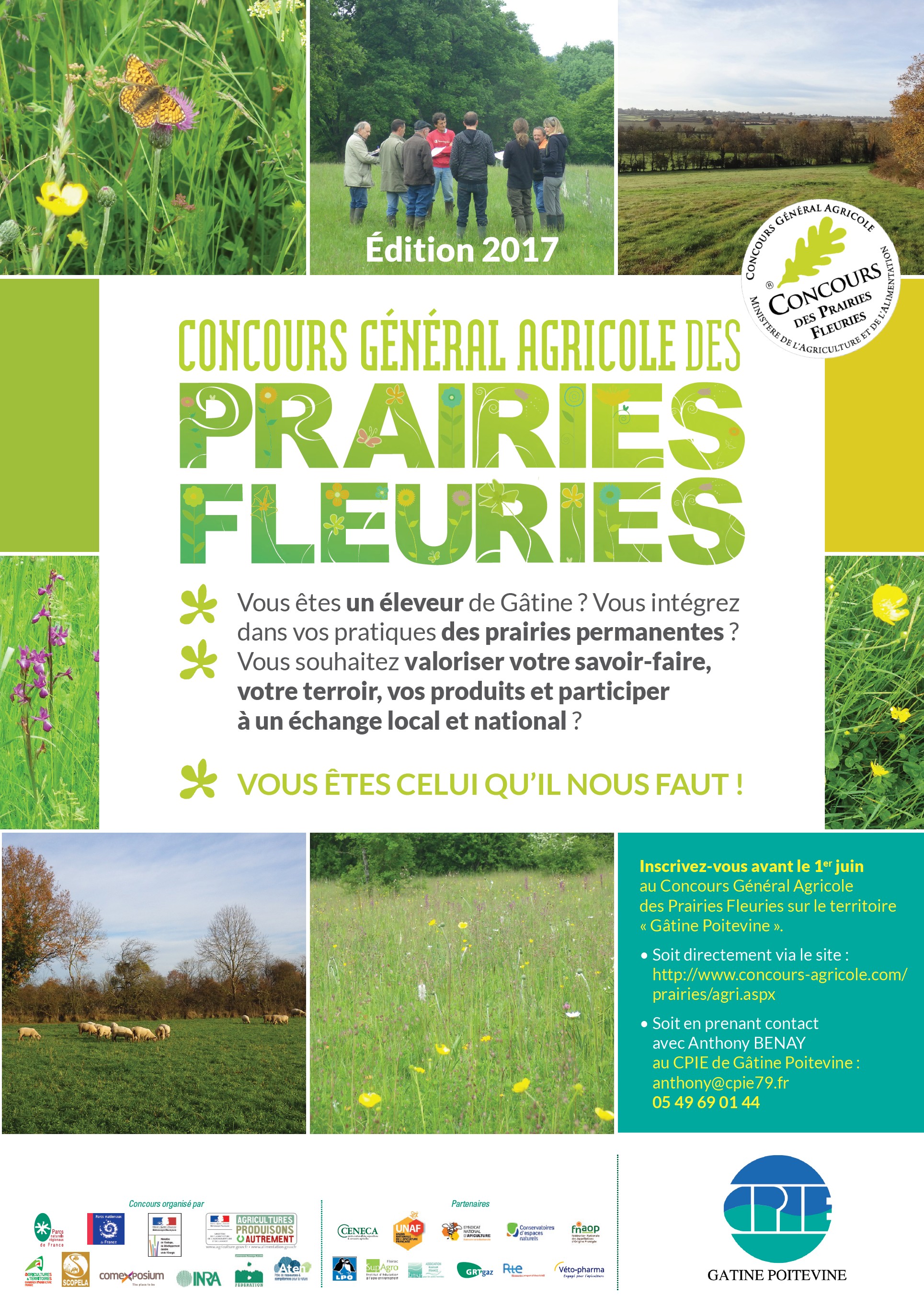 Affiche Concours général agricole des Prairies Fleuries 2017