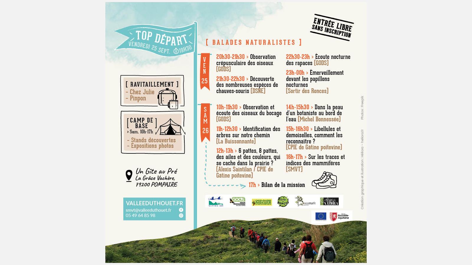 Programme 24 heures nature Thouet amont 25-26 septembre 2026